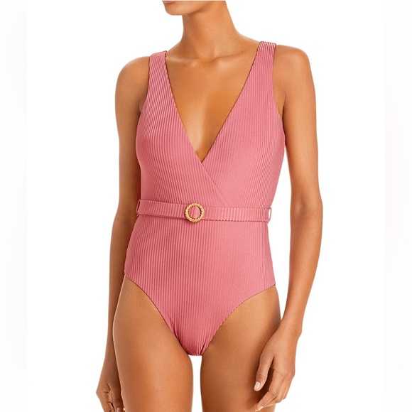 Onia Michelle Belted One Piece Swimsuit sz S/P - Picture 1 of 5